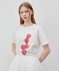 OIOI COLLECTION Футболка с коротким рукавом с принтом фруктов [Розовый]