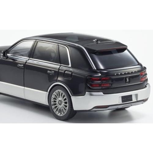 Kyosho Original 1/43 Toyota Century (Ринпо) Черный/Серебристый с интерьером Fromage Полностью собранная модель автомобиля KS03926BS