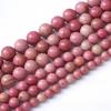 Red Rhodonite Natural Stone 4/6/8/10/12mm Beads 15"Strand Smooth Loose Spacer Beads for Jewelry Making DIY Bracelets Accessories