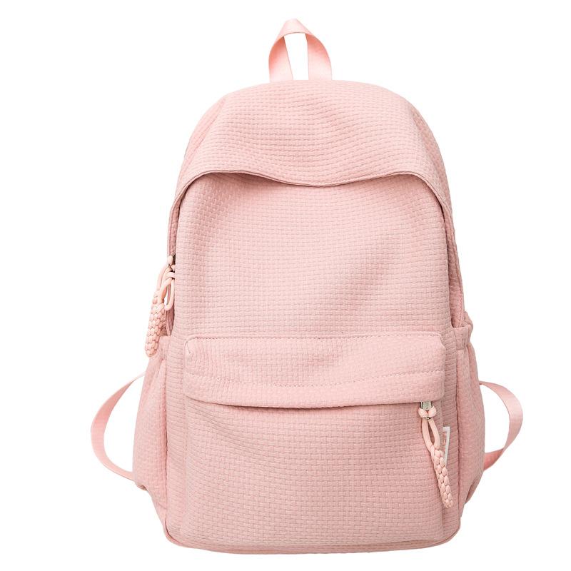 Schoolbag high-value schoolbag female college student Korean version niche high school backpack simple and versatile junior high school student