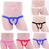 Men's Sexy Low Waist O-ring Strapy Lingerie Crotchless G-string Bikini Underwear Underpants