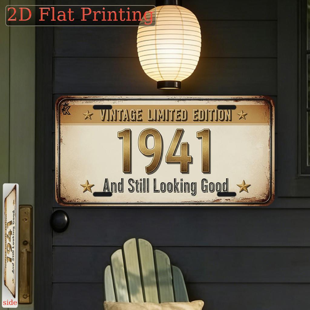 D Flat Pack Vintage Sign D Flat Printing Vintage Limited Edition Decorative Plaque And Ornament Inch X In