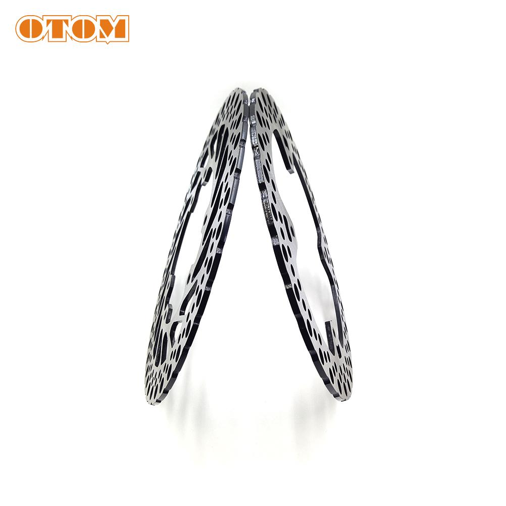 OTOM Motocross Front Rear Brake Discs Steel Rotors For HONDA CRF250R CRF250X CRF450R CRF450X 04-17 Motorcycle Front Brake Rotor