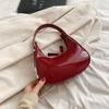 Style Red Patent Leather Women's Bag New Spring Versatile Shoulder Underarm Bags Lady Fashion Handbags