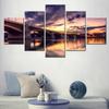 Landscape Canvas Wall Art for Home Decor Poster Painting Nature Victoria Bridge Mural Modular Picture Artwork 5 PCs Interior Art No Frame