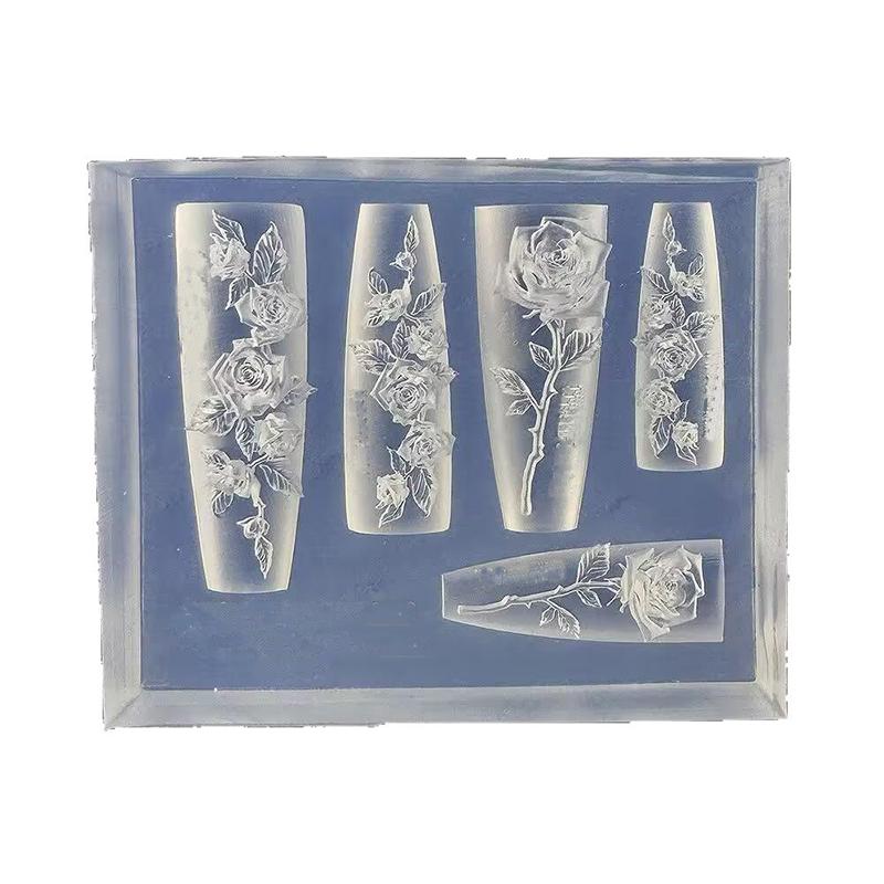 Гибкие силиконовые формы для нейл-арта. Создайте шарм в виде цветка розы для профессионального дизайна и изготовления ювелирных изделий.