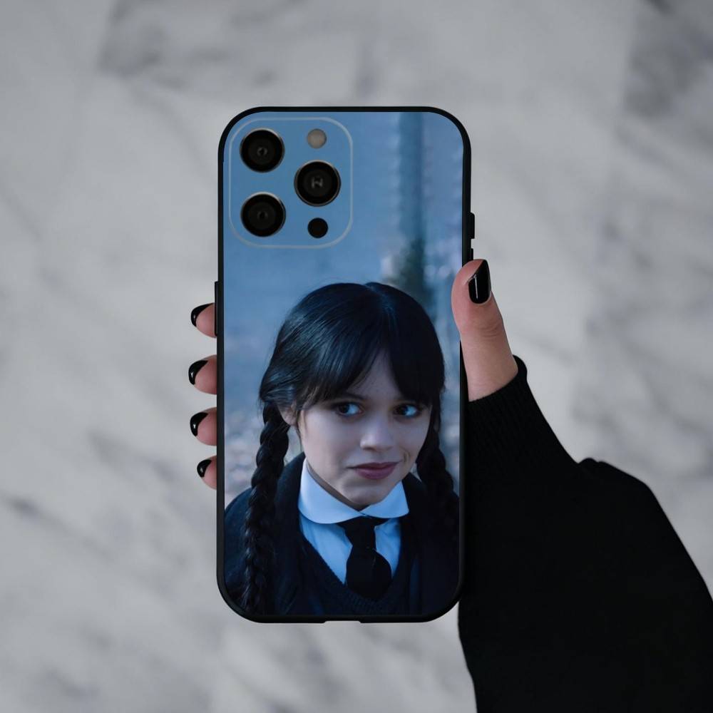 Икона Поколения Z Актриса Дженна Ортега Чехол для Телефона Для iPhone 17pro,16,15,14,13,12,11 Plus,Pro Max,XS,Мягкий Силиконовый Черный Чехол