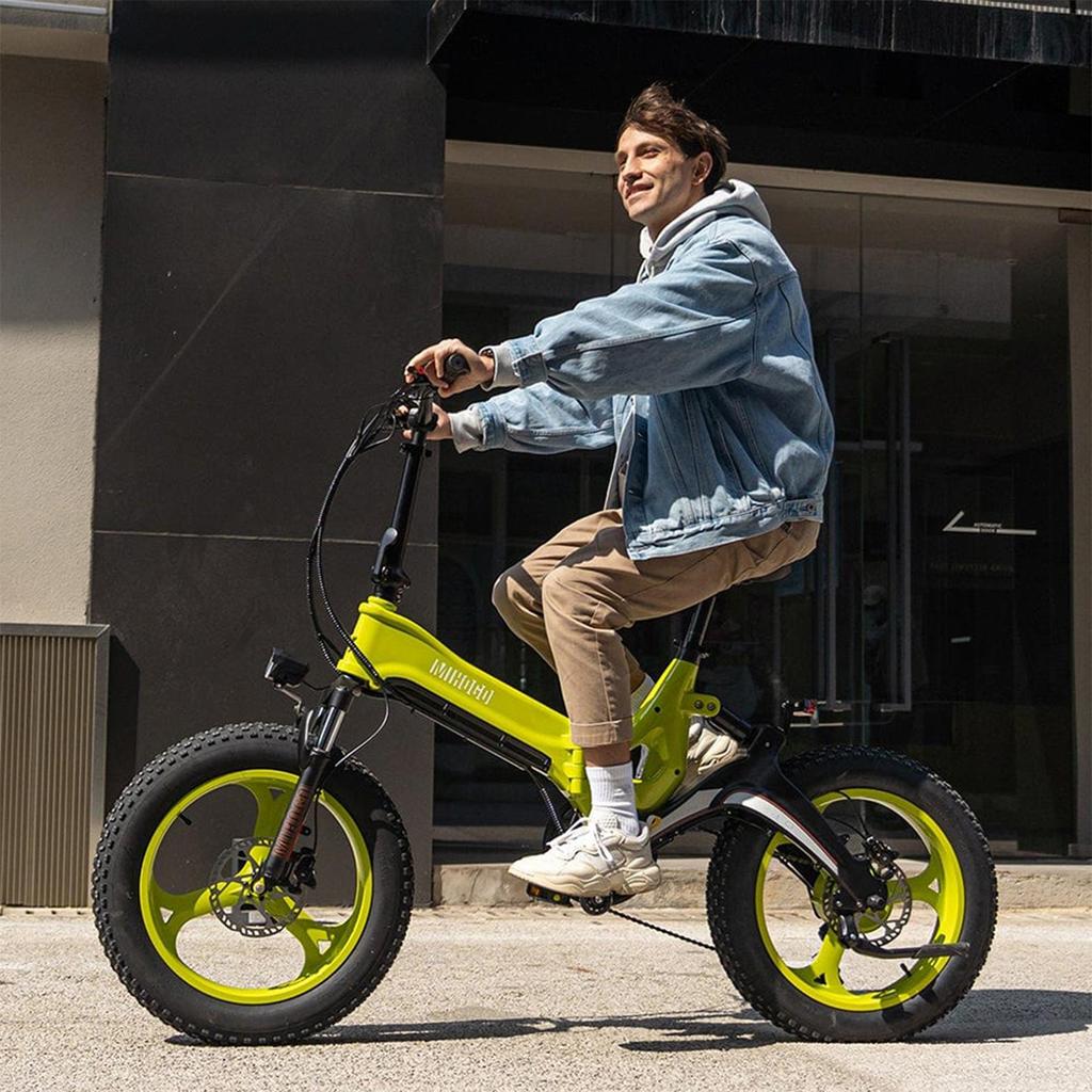 Electric Bicycle Adult MIHOGO 20" 750W Motor CIty Ebike 48V 12.8AH Max Range 100Km Load 120Kg 7 Speed NX