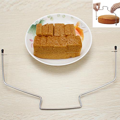 Adjustable Wire Cake Slicer Leveler Pizza Dough Cutter Trimmer Tools Stainless,,