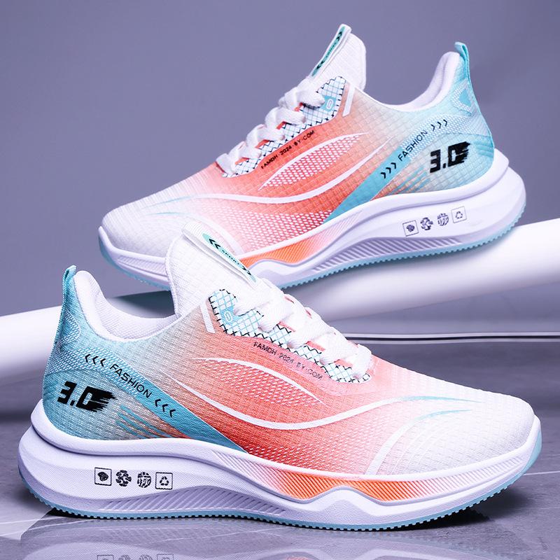 Sneakers Men's Summer New Color Matching Fashion Casual Shoes Soft Sole Light Sneakers Men's Shoes Foreign Trade Running Shoes