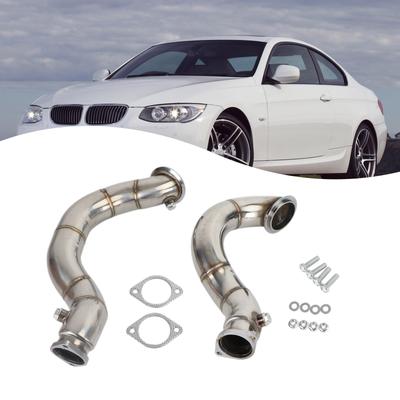Выхлопные даунпайпы из нержавеющей стали 3 дюйма, совместимые для BMW N54 2007-2011 335i E90 E92