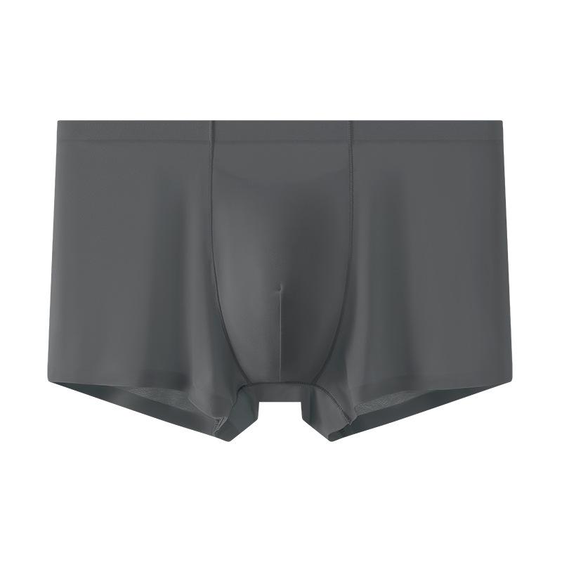 Бесшовные мужские трусы-боксеры Ice Silk: Дышащее, быстросохнущее, удобное и легкое спортивное нижнее белье