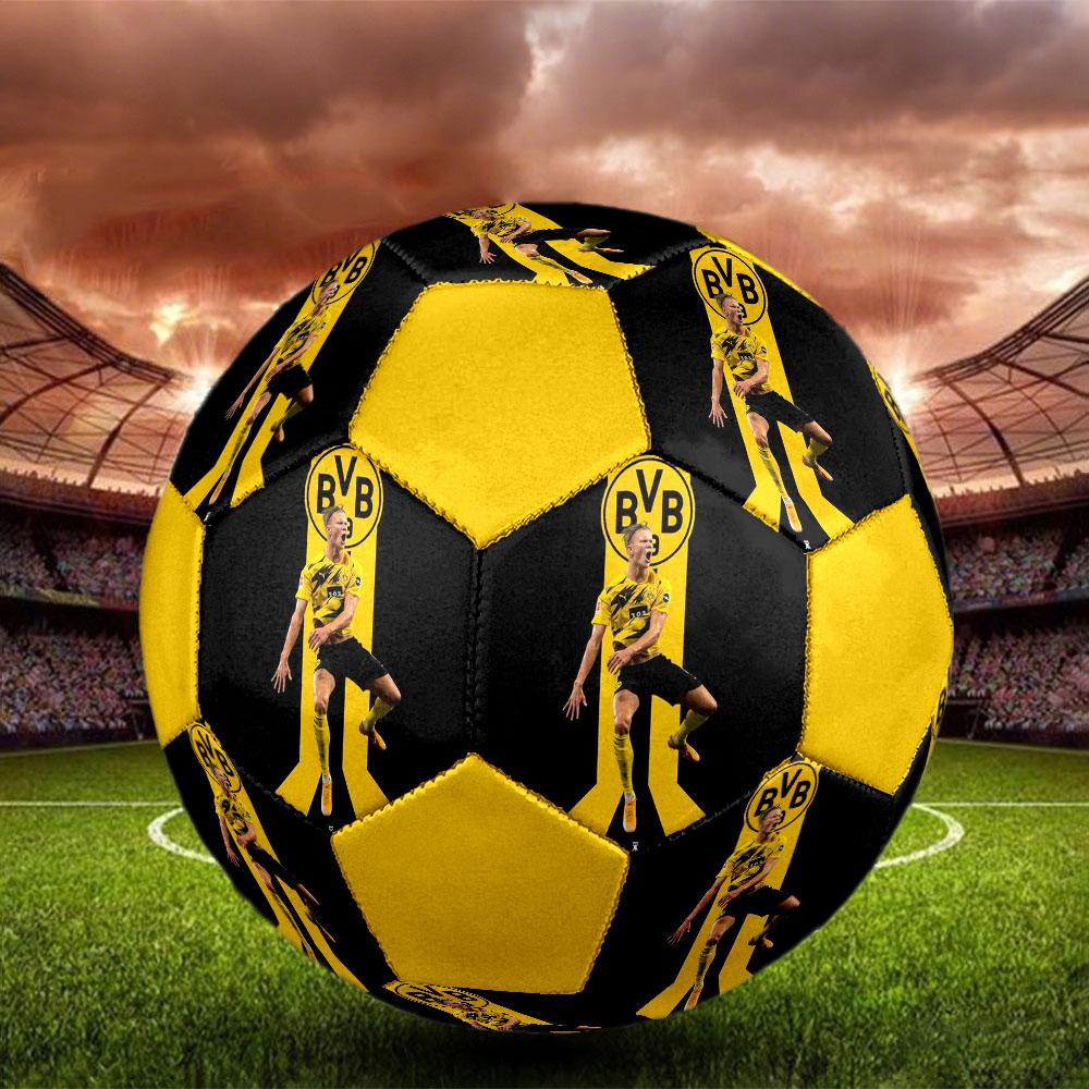 1 шт. Футбольный мяч Haaland Field Monarch размер 5 Мяч для мини-футбола Praha Indoor Soccer Ball Цветной Для всех возрастов Машинная строчка ПВХ Готов к соревнованиям Прочный Высокий отскок