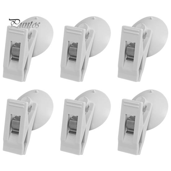 6 шт. зажимы для занавесок для душа с присоской предотвращают разбрызгивание воды ветрозащитный брызговик салон автомобиля зажим для штор на окно