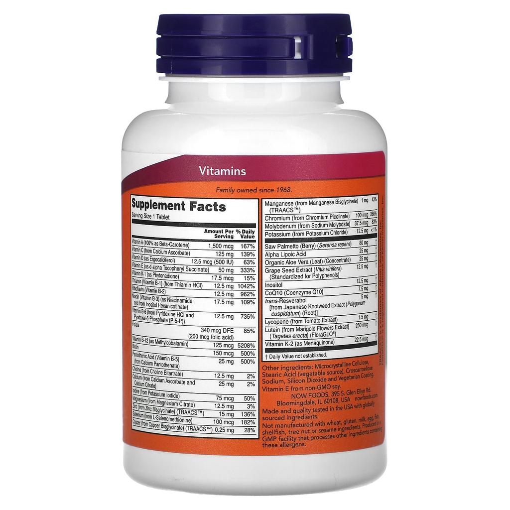 Now Foods ADAM, Superior Men's Multivitamin, 60 Tablets