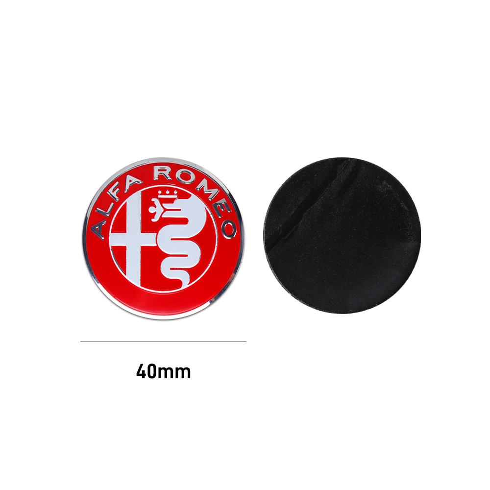 For Alfa Romeo 2026 Hot Sticker 40MM Car Steering Wheel Badge Interior Central Console Knob Decals Accessories For Alfa Romeo Gi