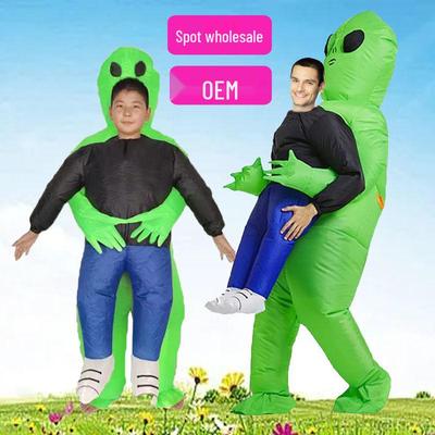 Надувной костюм пришельца-призрака на Хэллоуин: Смешной мультяшный талисман-реквизит