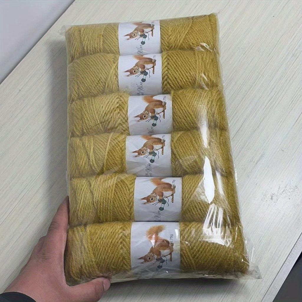 6 шт./75 г/шт. Однотонная мягкая пряжа для вязания спицами и крючком Свитера, Шарфы, Шапки для детей, Мягкая толщина, Пряжа для вязания крючком