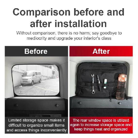 Car Storage Bag For GWM Tank 300 Accessories 2021~2026 Car Modified Tailgate Trunk Side Window Glass Storage Bags Large Capacity