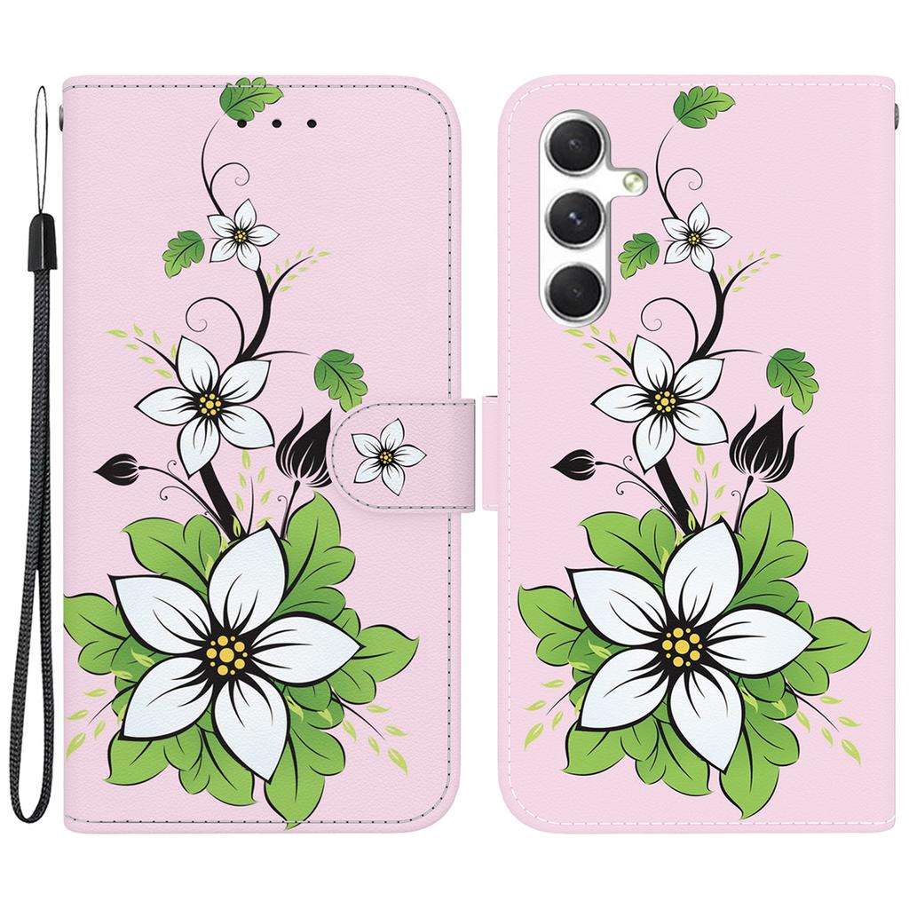 For Samsung Galaxy S25+ Wallet Phone Case Anti-Drop Leather Flip Cover Pattern Printing