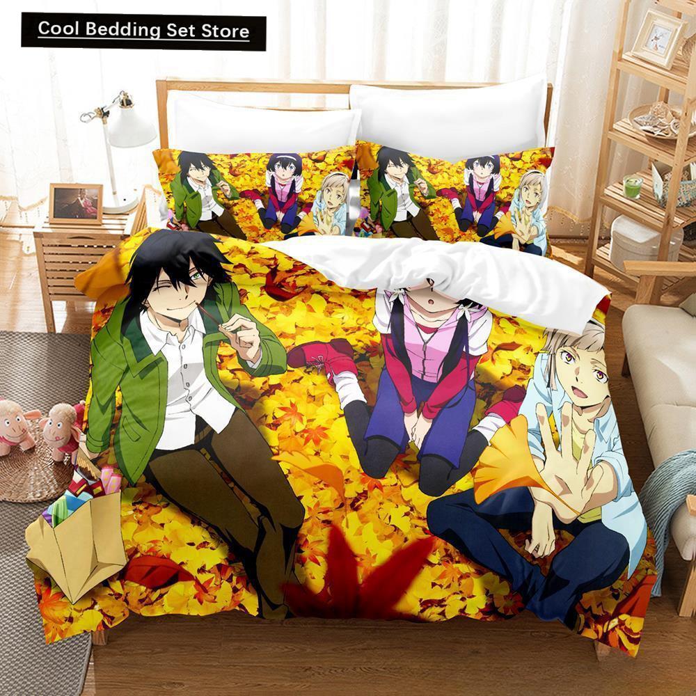 3D Print Anime Kawaii Girl Kyouka 2/3pcs Bedding Set Single Twin Full Queen King Size Bed Set Adult Kid Bedroom Duvet cover Sets