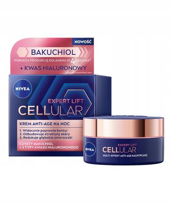 Nivea Cellular Expert Lift Anti- Age Przeciwzmarszczkowy Krem Na Noc 50Ml
