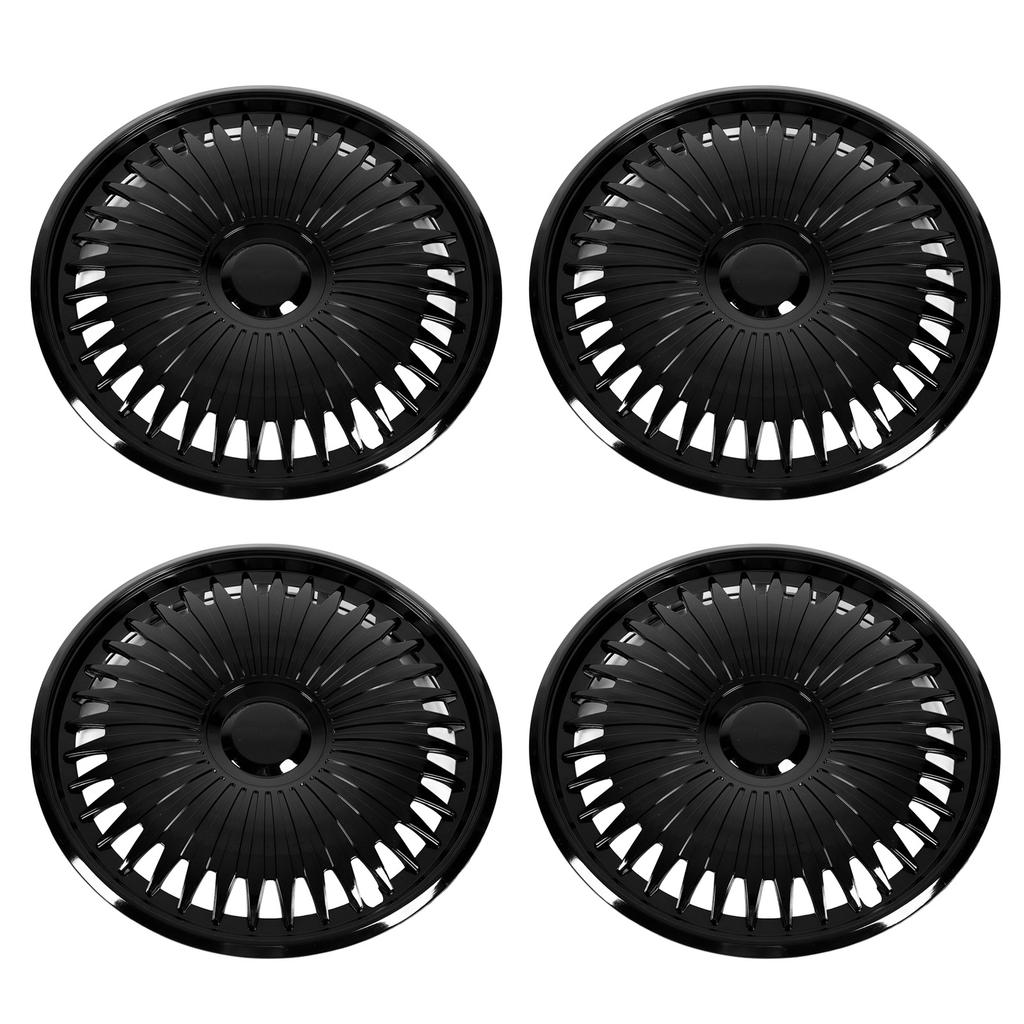 4 шт. 16-дюймовый колпак ступицы колеса черный полностью обернутый защитный обод отделка высокой прочности для RAV4 Corolla Octavia