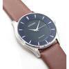 Citizen Мужские тонкие часы Eco-Drive BJ6480-51L/LBR (синий)