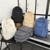 Stylish Unisex Korean Trendy Backpack For High School Students In Solid Colors
