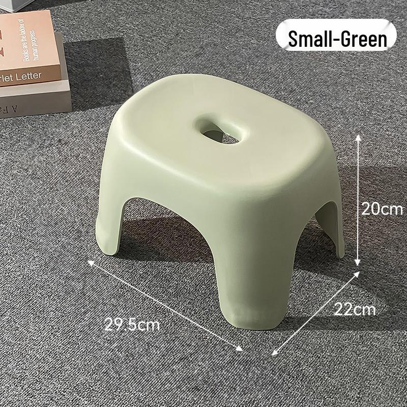 Durable Plastic Low Stool for Living Room, Children's Bathroom, and Shower