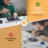 Toolour Magnetic Helping Hands Soldering Station with Heavy-Duty Steel Base/Welding Silicone Pad/5X Magnifying Lamp/4PCB Holder