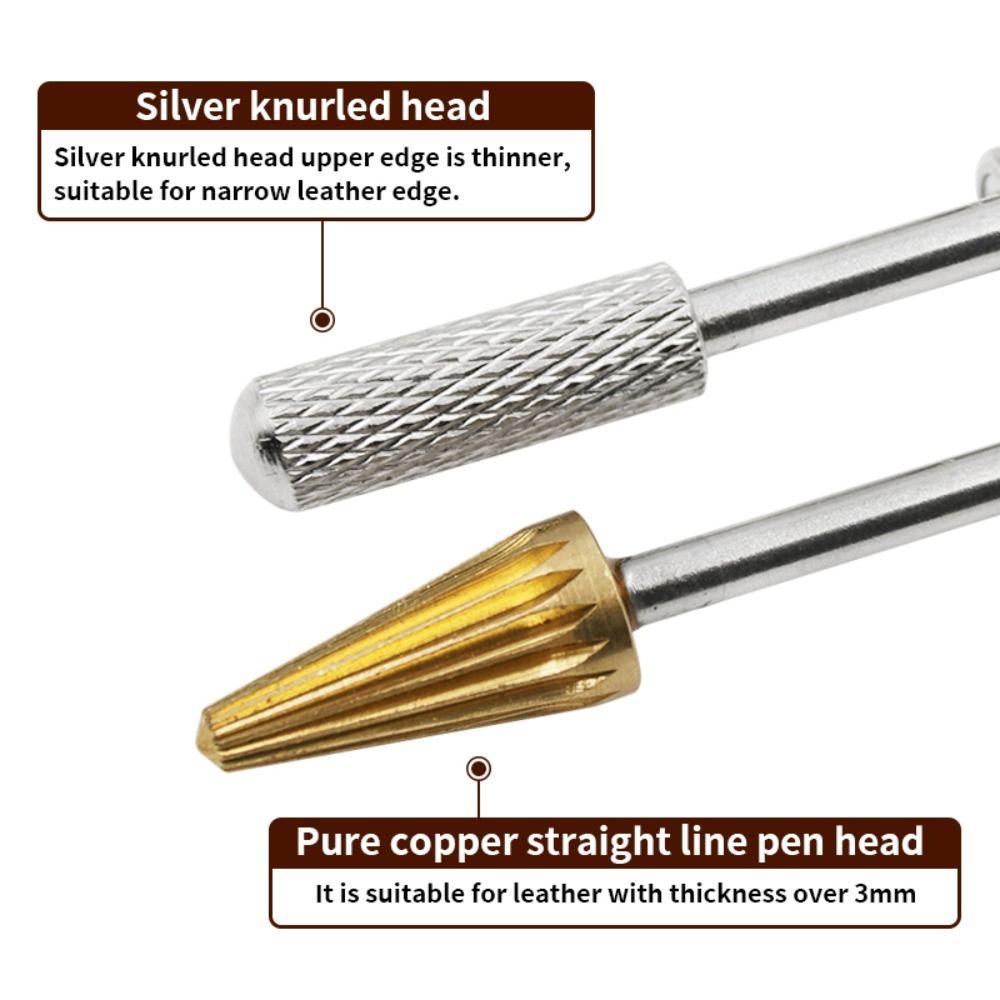 DIY Gluing Dye Pen Double Head Paint Roller Stick Durable Leather Edge Oil Pen  Leather