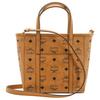 Сумка MCM Toni Mini Shopper Монограмма Visetos Покрытие из холста Коньяк MWPAATN04CO001