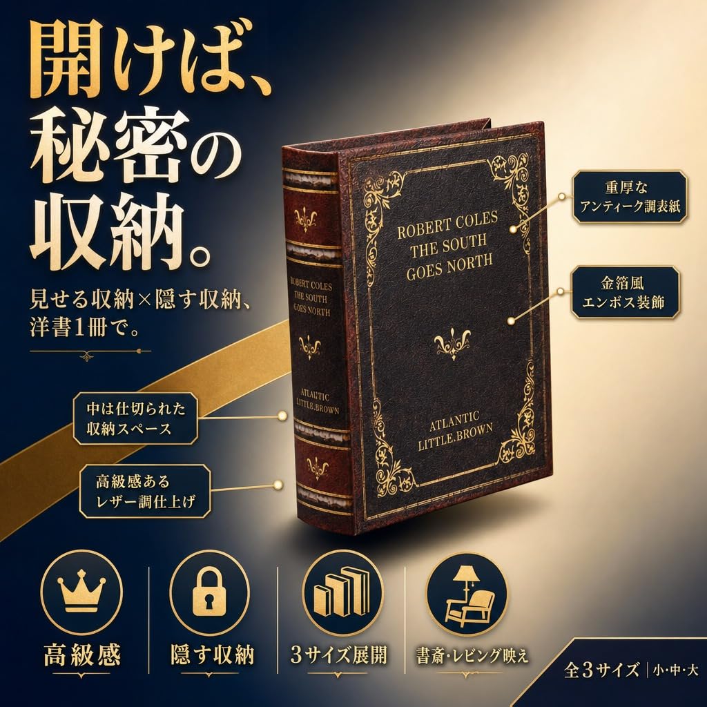 Hyack Поддельная книга Декор интерьера Ретро Хранение Манекен книги Дисплей в форме книги (Средняя)