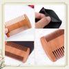 Natural Wood Hair Brush Beard Comb Anti-Static Double-Sided Mustache Pocket Comb Brushing Hair Care Tools For Men Gift