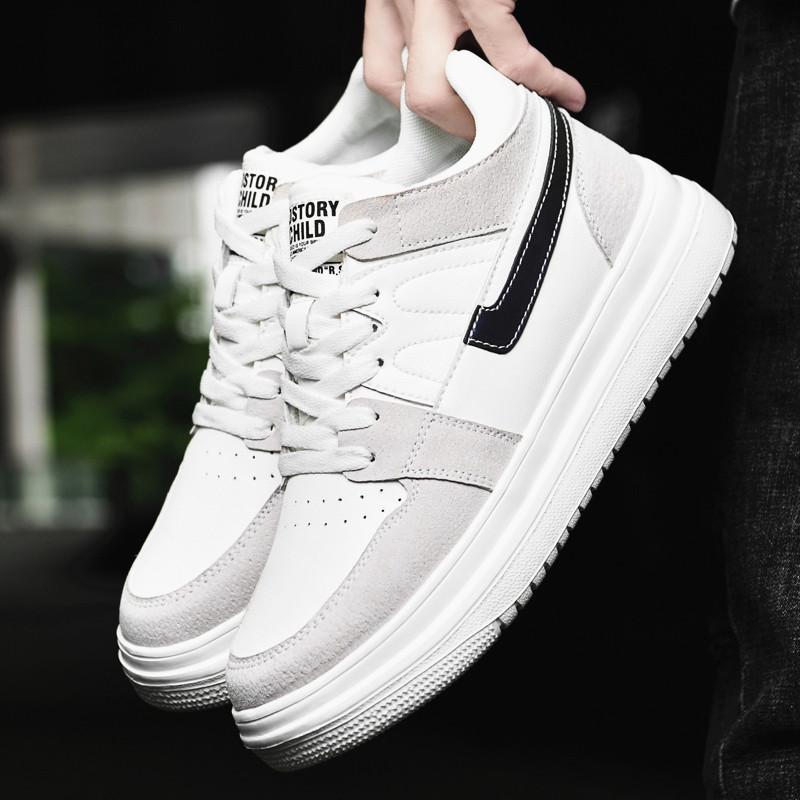 Sneakers Men Sports Elevator Shoes Height Increase  Insole 6cm Man Daily Life Leisure Fashion Plus Size 36-46