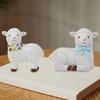 Unique Garden Sheep Figurines Resin Craft Animal Figurines Courtyard Micro Landscape