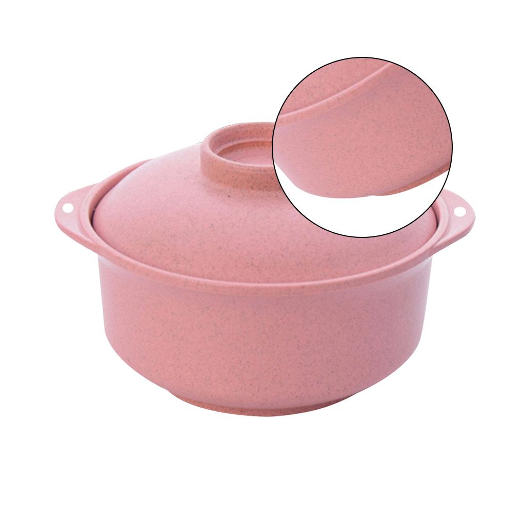 Instant Noodles Bowl with Lid Japanese Style Students Noodle Soup Rice Ramen Bowl Tableware