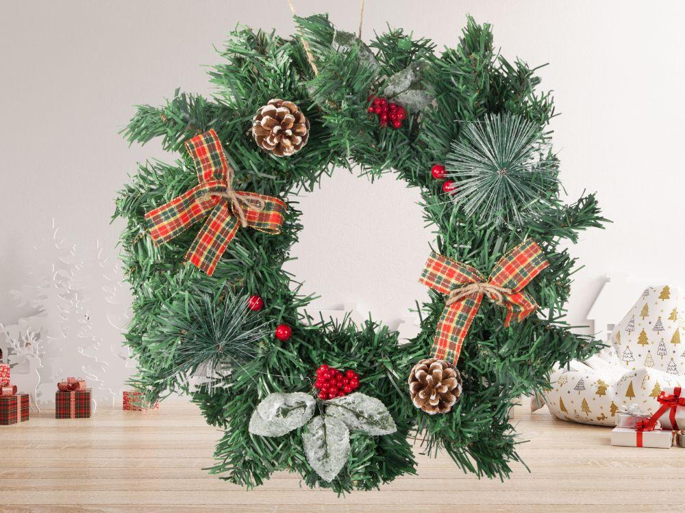 Christmas wreath, decorative wreath, door decoration, wall decoration, Christmas