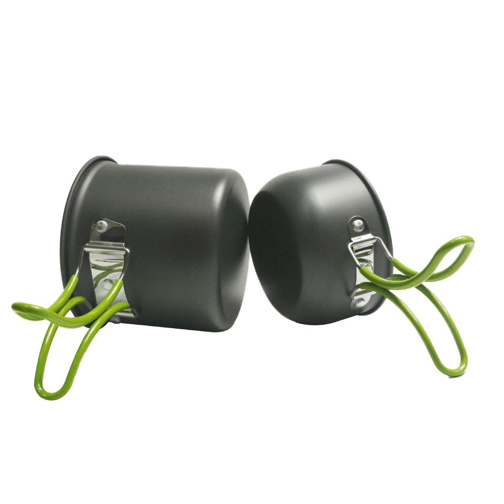 Портативный набор посуды для приготовления пищи на открытом воздухе на 1-2 персоны со столовыми приборами, DS-101