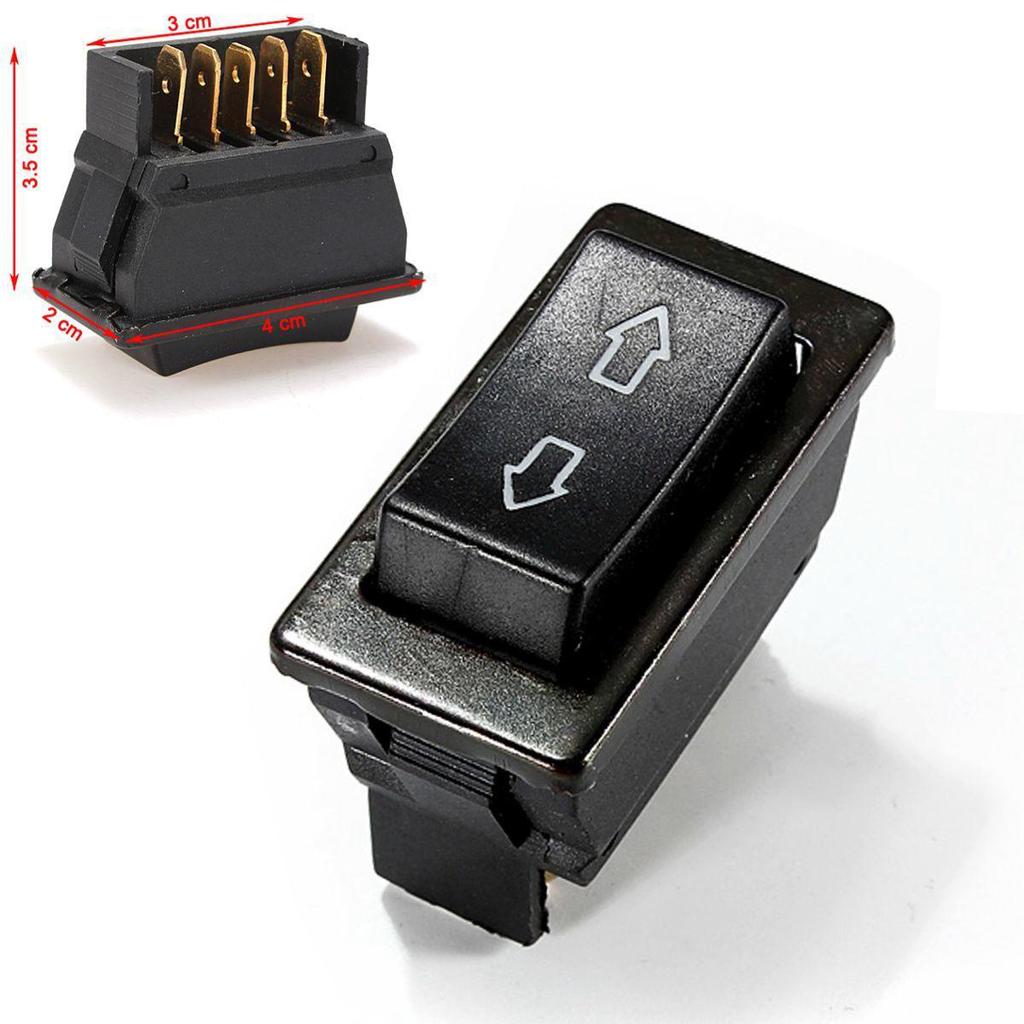 1/2/3/4Pcs  DC 12V 20A 5-Pin Car Vehicle DPDT Power Window Momentary Rocker Switch ON-OFF-ON Universal