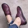 Spring Ladies Genuine Leather Handmade Shoes Women Hook &Loop Flat Shoes Women 2021 Autumn Soft Loafers Flats