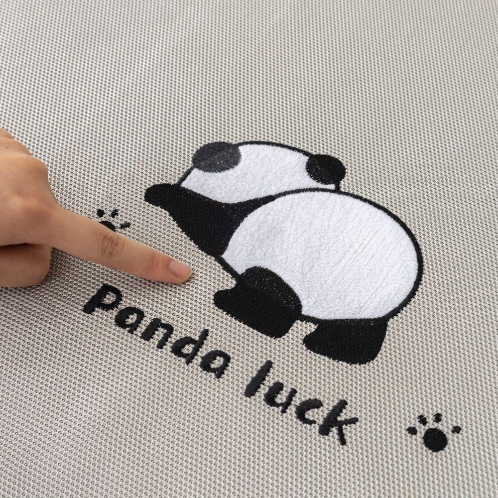 Living Room Anti-slip Panda Embroidery Sofa Cover Summer Ice Silk Sofa Cushion Cover Slipcover Funda Sofa