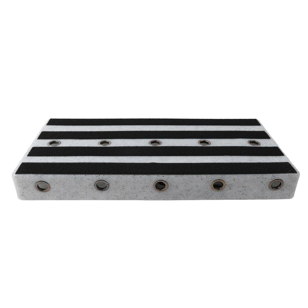 Guitar Effect Pedal Board PE Hook and Loop Fastener Instrument Accessory for Performance White Marble Design