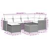 VidaXL Salon de Jardin avec Coussins 7 pcs, Canapés de Terrasse, Ensemble de Meubles de Patio, Mobilier d'Extérieur, Beige 3258587