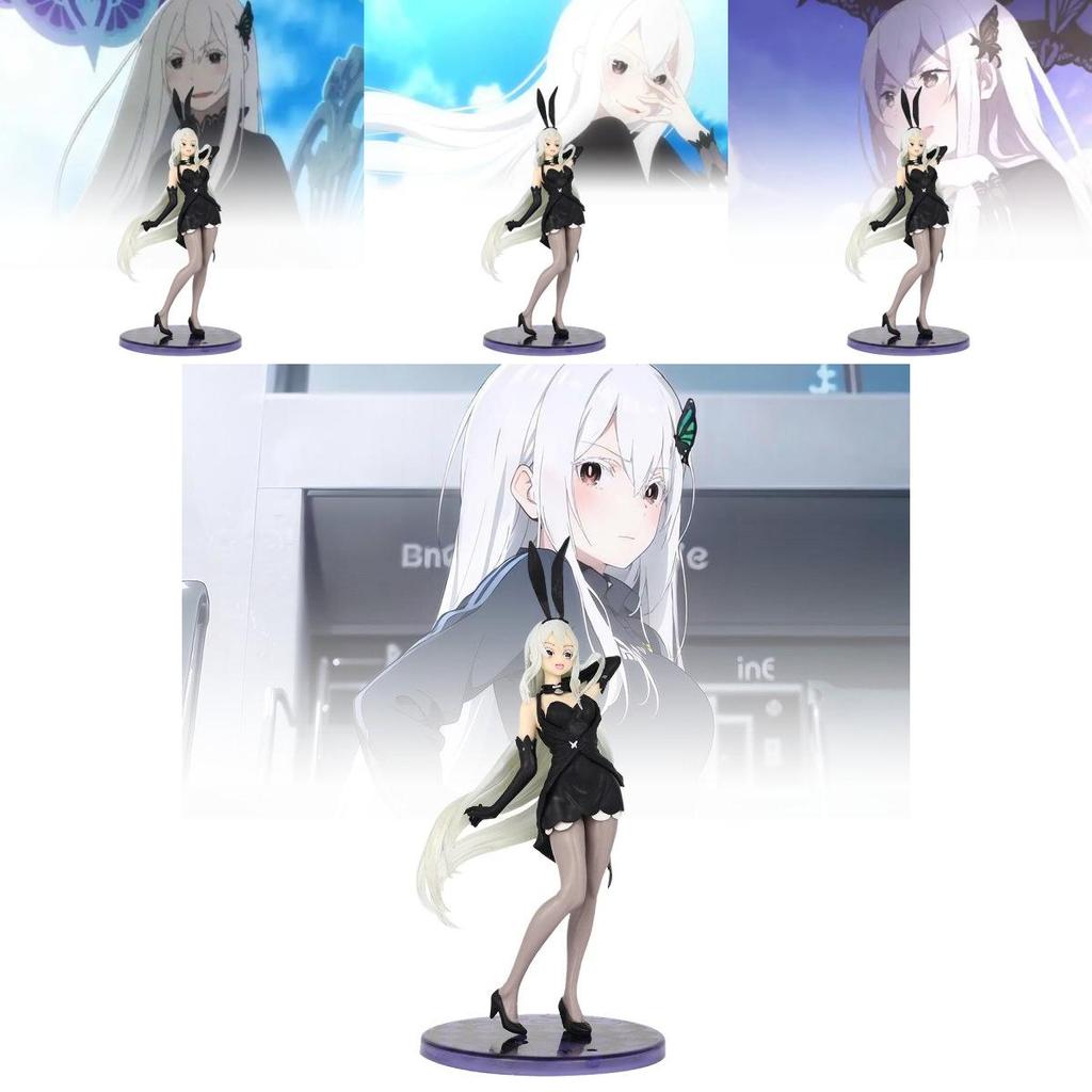 Изысканная ПВХ фигурка Айкидоны из Re Zero в стильном костюме крольчихи, в коробке, для коллекции