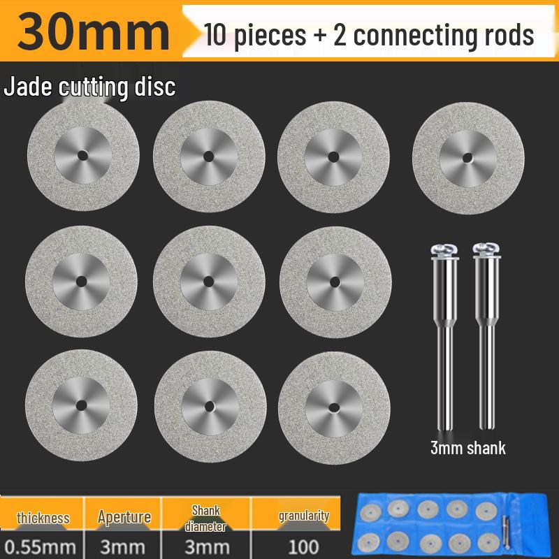 High-Speed Steel Circular Saw Blade Set for Wood, Plastic & Metal - Miniature Size for Hand Drills & Electric Grinders