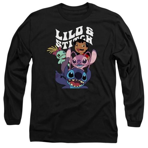Lilo & Stitch Унисекс Взрослая футболка с монтажом персонажей
