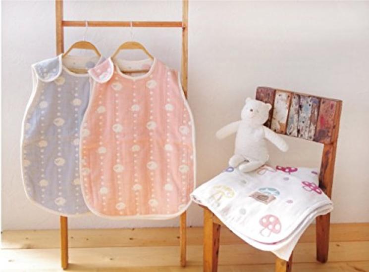 10mois Hoppetta Пушистая марлевая детская для новорожденных до 3 лет 58см 5260 - (6-слойная марля) Слипер, Старый, Синий, Длина,