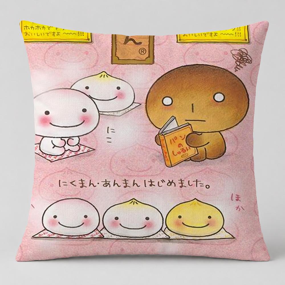 Character Kogepan Cushion Cover Short Plush Cushion Cover Double Sided Print Washable Sofa Pillowcase Home Decor Gift